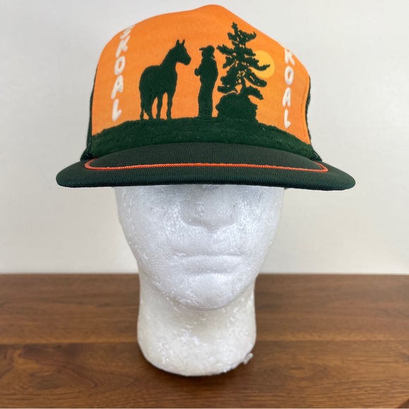 Vintage Skoal Chewing Tobacco Snapback Adjustable Trucker Mesh Cowboy Hat rare - Picture 11 of 13